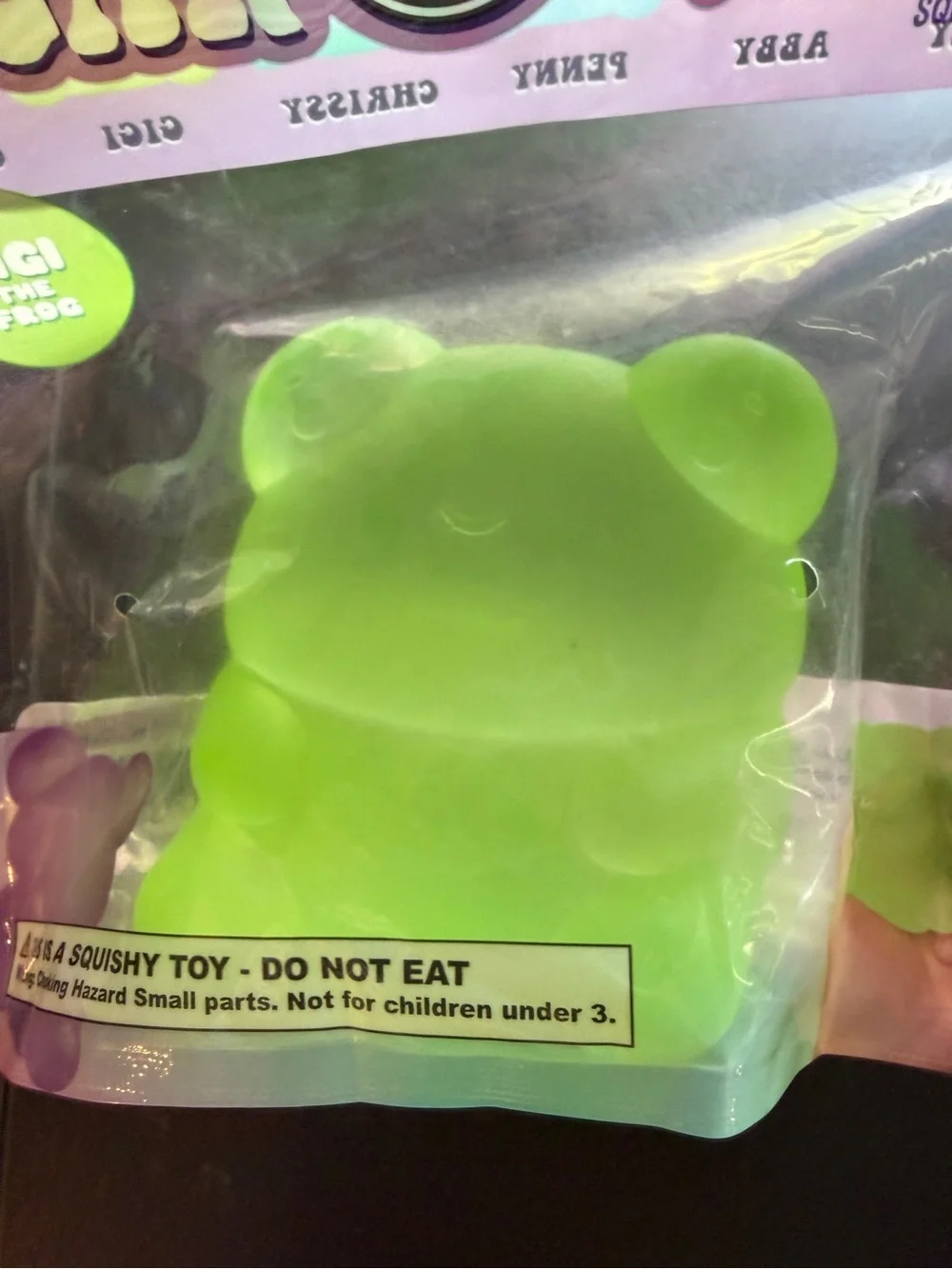 New Squishy Top Trenz Super Duper Sugar Squisher Gigi Frog Green Toy 8+
